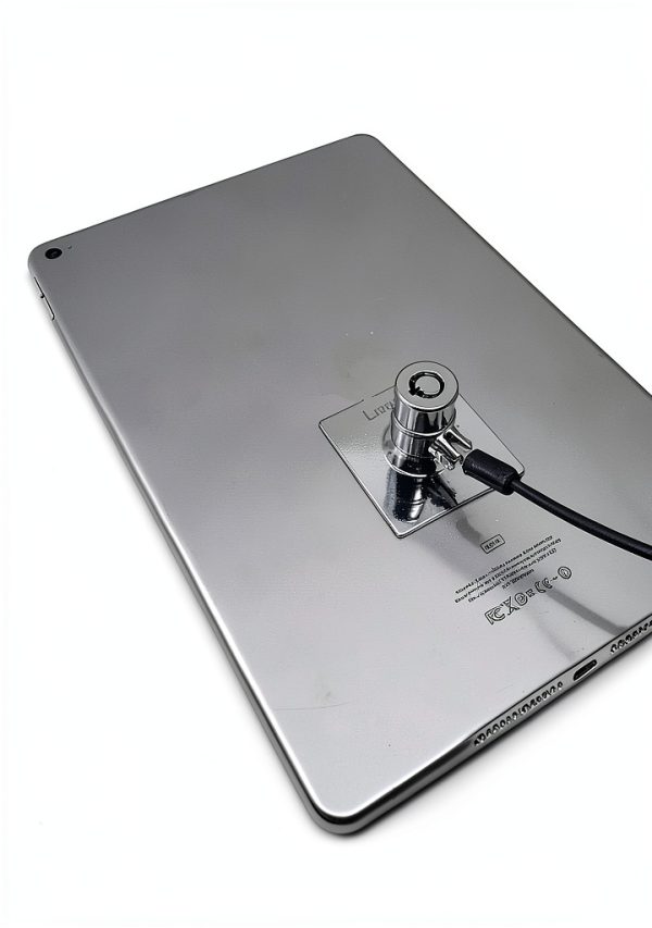LORADAR Laptop Security Lock Anchor Plate Chrome 5Pack-3