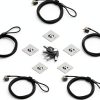 LORADAR Laptop Security Lock Black Keyed Alike-0