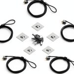 LORADAR Laptop Security Lock Black Keyed Alike-0