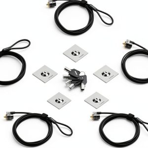 LORADAR Laptop Security Lock Black Keyed Alike-0