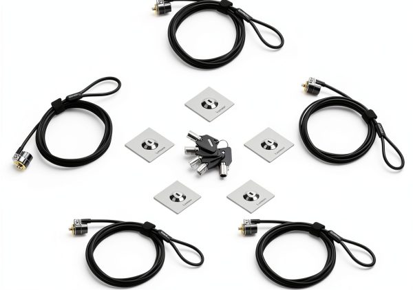 LORADAR Laptop Security Lock Black Keyed Alike-0
