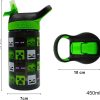 Minecraft Reusable Water Bottle Plastic 450 ML-5