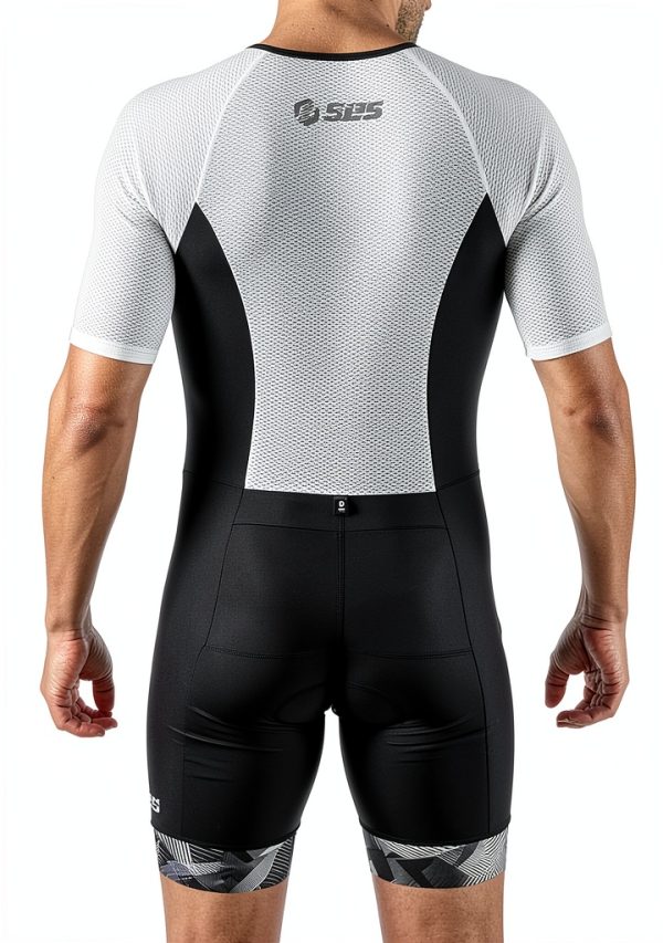 Mens Triathlon Suit SLS3 Black Polyester Cycling-6