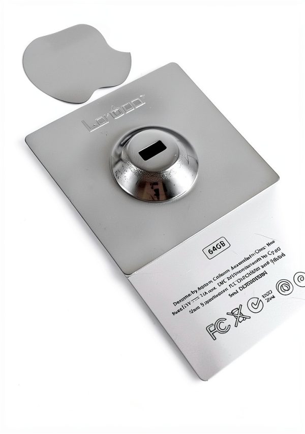 LORADAR Laptop Security Lock Anchor Plate Chrome 5Pack-2