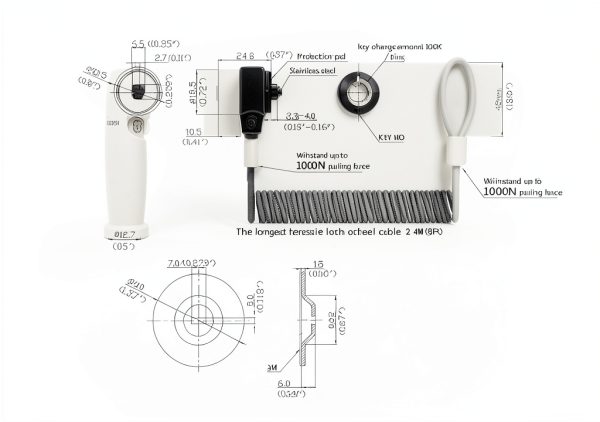 LORADAR Laptop Security Lock 1 Pack-1