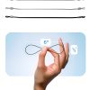 TetherTies USB Type C Cable Tethers Black 10 Pack-3