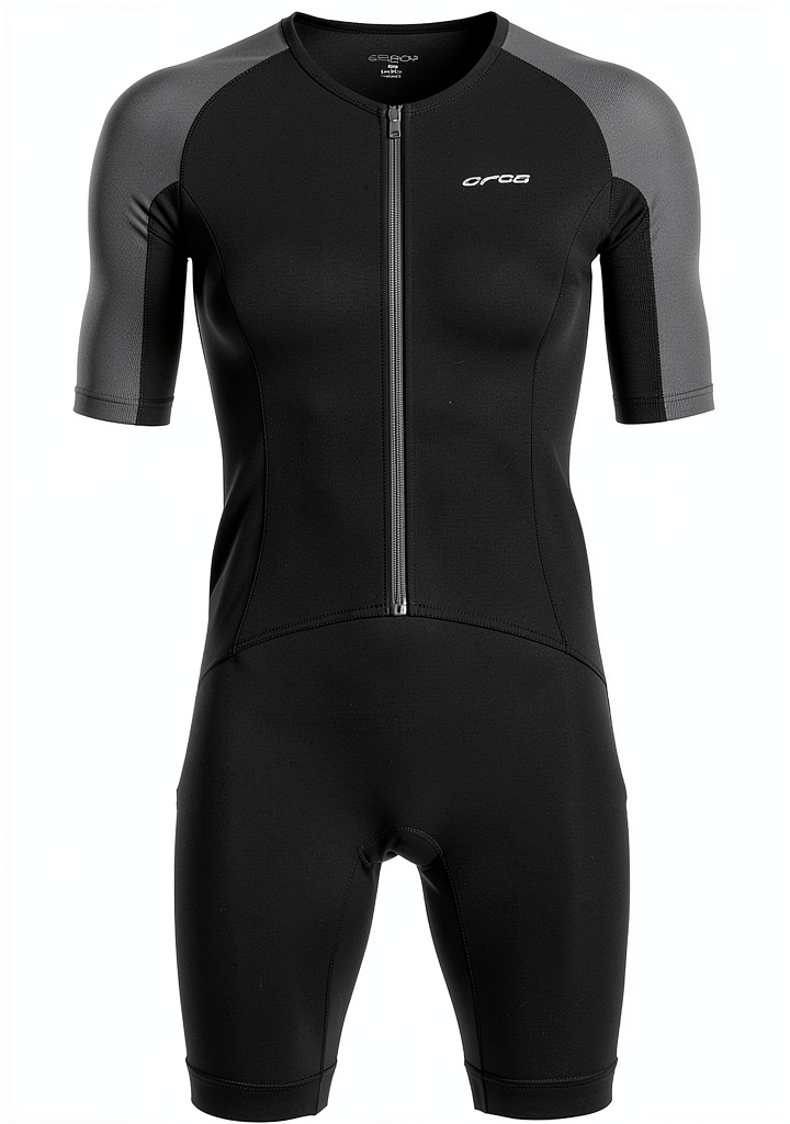 Men's triathlon skinsuit in action