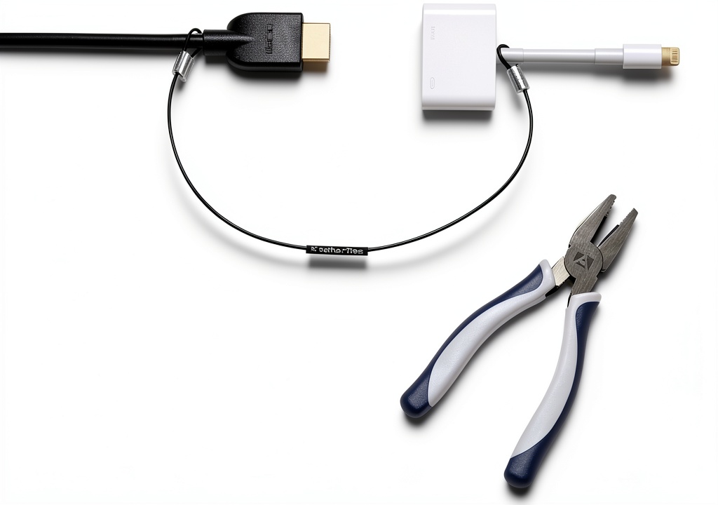 TetherTies USB Type C cable tethers