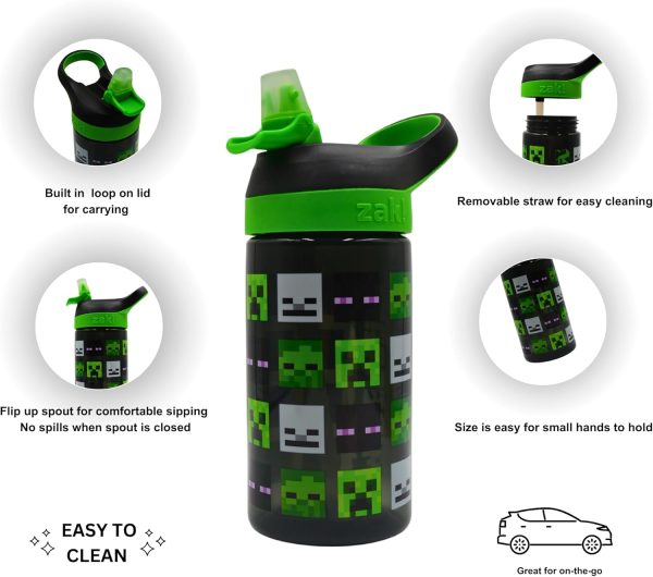 Minecraft Reusable Water Bottle Plastic 450 ML-2