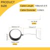 MECCANIXITY Laptop Security Locks Black ABS Steel Wire-1