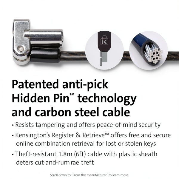 Kensington Universal Laptop Lock Black K62318WW-2