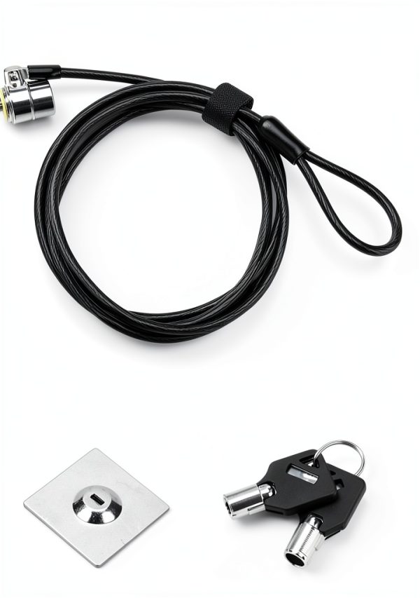 LORADAR Laptop Security Lock Black Keyed Alike-2