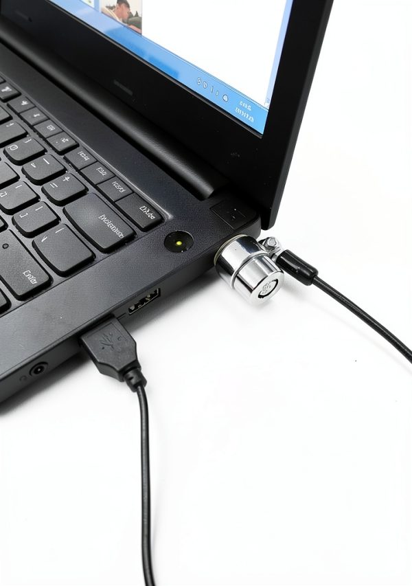 LORADAR Laptop Security Lock Black Keyed Alike-3