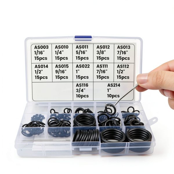Dawitrly Scuba O Ring Kit 170 Pcs Black Fluorocarbon-3