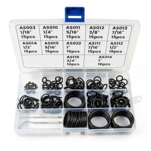 Dawitrly Scuba O Ring Kit 170 Pcs Black Fluorocarbon-0