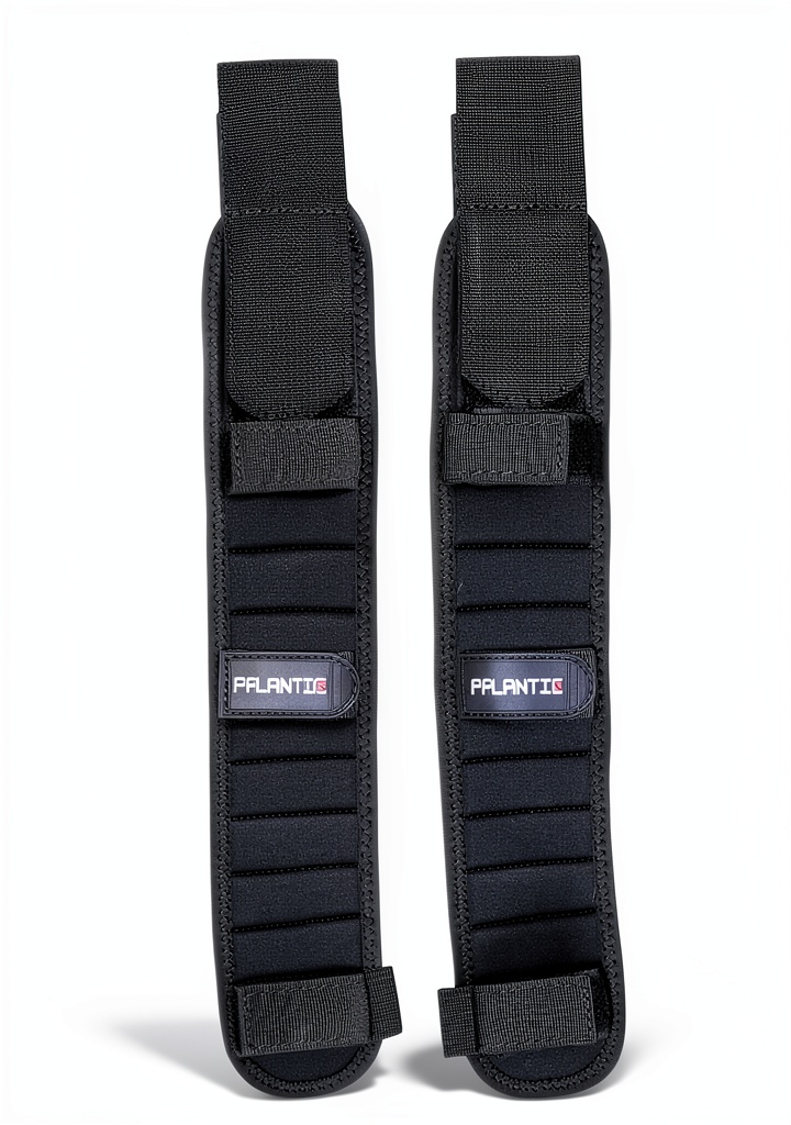 Scuba Choice shoulder pads attached to a BCD harness