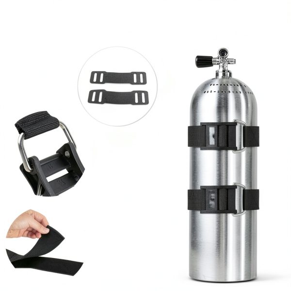 JUSTOOP Scuba Diving BCD Tank Strap Nylon Cam Buckle-2