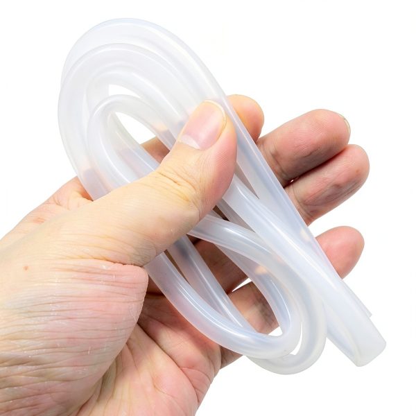 Silicone Tube QJZXUEZHEN 5mm ID x 8mm OD Clear Flexible Rubber 1m-3