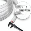 Clear Vinyl Tubing 1/2" ID × 5/8" OD -10 Ft 60PSI,Flexible Lightweight Plastic Tube, BPA Free Non-Toxic, Multipurpose Hybrid Reinforced Clear Tubing for Transfer Water Air Oil-1