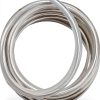 Clear Vinyl Tubing 1/2" ID × 5/8" OD -10 Ft 60PSI,Flexible Lightweight Plastic Tube, BPA Free Non-Toxic, Multipurpose Hybrid Reinforced Clear Tubing for Transfer Water Air Oil-0