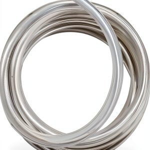 Clear Vinyl Tubing 1/2" ID × 5/8" OD -10 Ft 60PSI,Flexible Lightweight Plastic Tube, BPA Free Non-Toxic, Multipurpose Hybrid Reinforced Clear Tubing for Transfer Water Air Oil-0