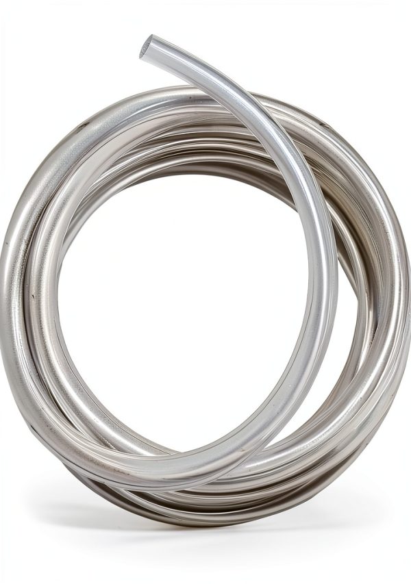 Clear Vinyl Tubing 1/2" ID × 5/8" OD -10 Ft 60PSI,Flexible Lightweight Plastic Tube, BPA Free Non-Toxic, Multipurpose Hybrid Reinforced Clear Tubing for Transfer Water Air Oil-0