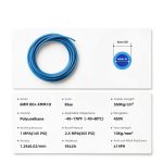 Pneumatic Tubing CGELE Blue PU Air Hose 6mm OD 4mm ID 12m-0