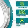 Houseables 1/4 Tubing, Clear Tubing, Clear Hose, 1/4” ID x 3/8” OD, 100FT, Plastic Tube, Vinyl Hose, Flexible, PVC, Food Grade, Industrial Flex Pipe For Water, Brewing, Beverage Pump, Homebrew, Siphon-3