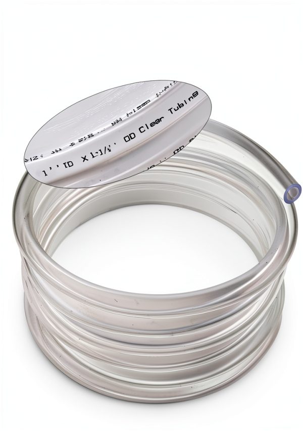Clear Vinyl Tubing 1/2" ID × 5/8" OD -10 Ft 60PSI,Flexible Lightweight Plastic Tube, BPA Free Non-Toxic, Multipurpose Hybrid Reinforced Clear Tubing for Transfer Water Air Oil-4